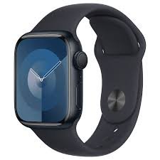 ساعة Apple Watch Series 9 مقاس 45 مم بسوار رياضي ونظام تحديد المواقع العالمي (GPS) - مقاس صغير/متوسط